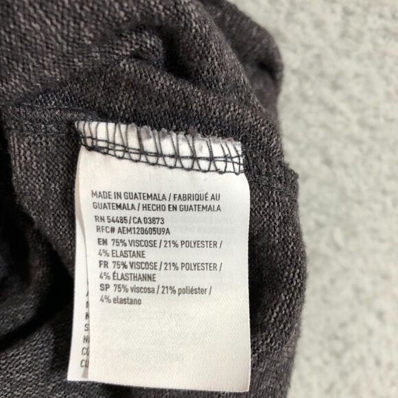 American Eagle‎ Hoodie Womens Medium Dark Gray Pullover Solid Sweatshirt - Picture 3 of 6